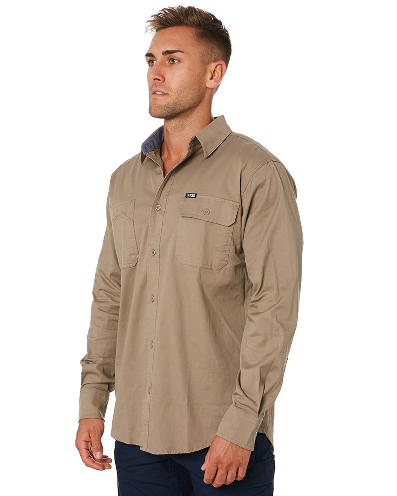 LSH-1 Stretch Work Shirt LS - Khaki