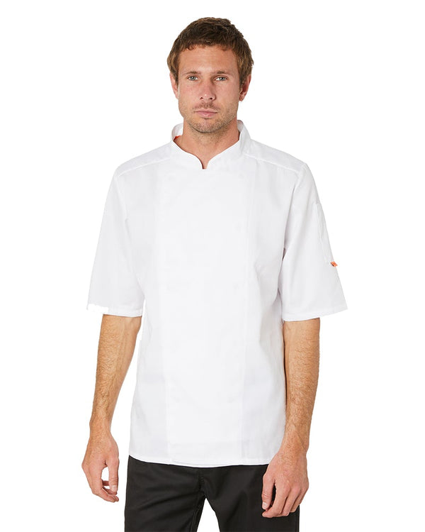 Mesh Air Pro SS Chefs Jacket - White