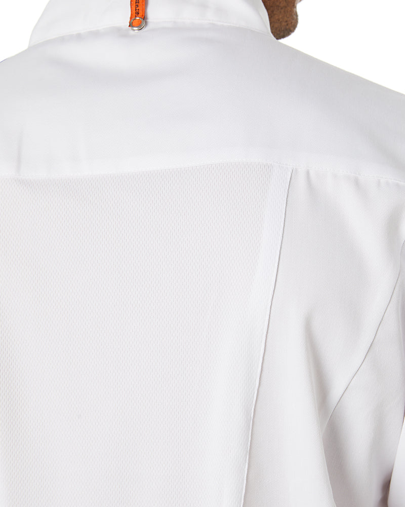 Mesh Air Pro SS Chefs Jacket - White