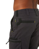 Flex and Move Stretch Canvas Utility Zip Cargo Short - Charcoal