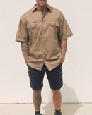 Stretch Cotton Cargo Short - Navy