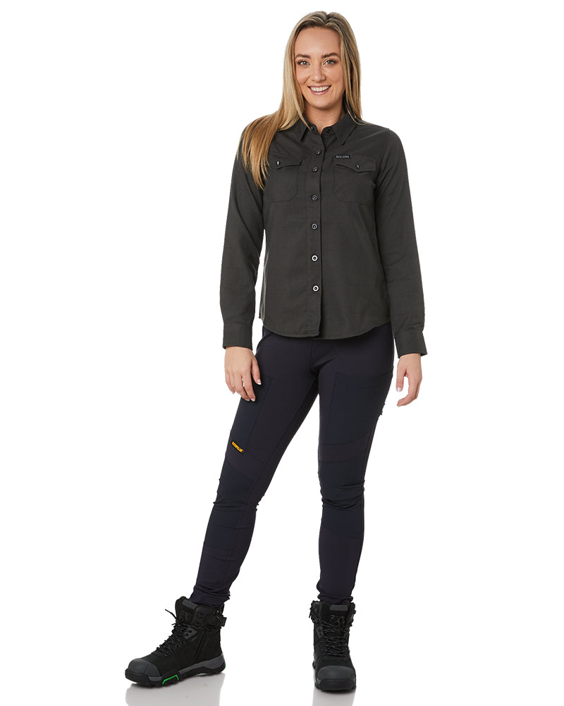 Ladies Ned Flannel - Charcoal