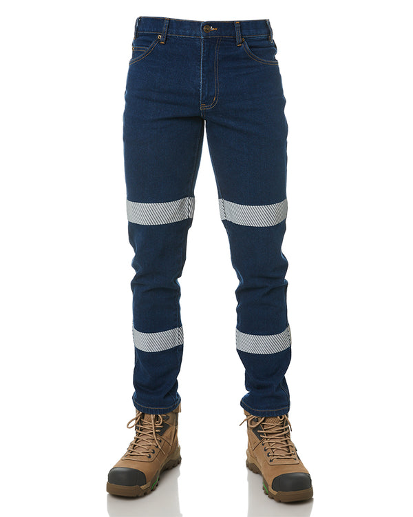 RMX Flexible Stretch Jeans with Tape - Denim