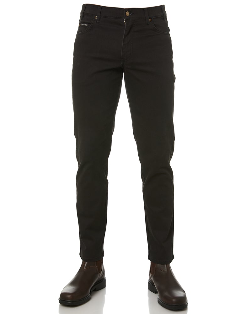 Pilbara Cotton Stretch Jeans - Black | Buy Online