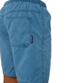 Ruggers Pigment Dyed Elastic Waist Short - Morrocan Blue