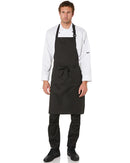 Polycotton Bib Apron - Black