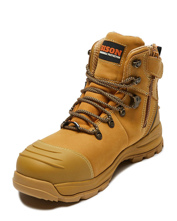XT Ankle Lace Up Boot with Zip - Wheat