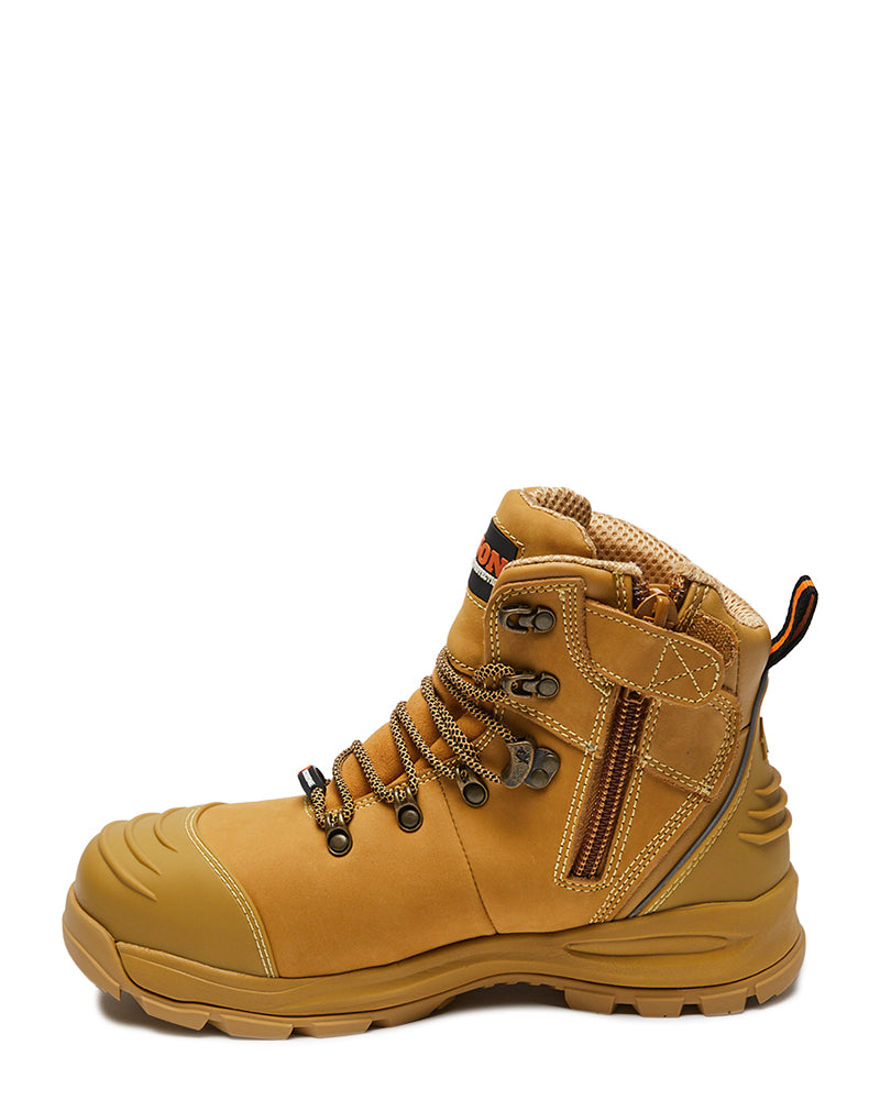 XT Ankle Lace Up Boot with Zip - Wheat