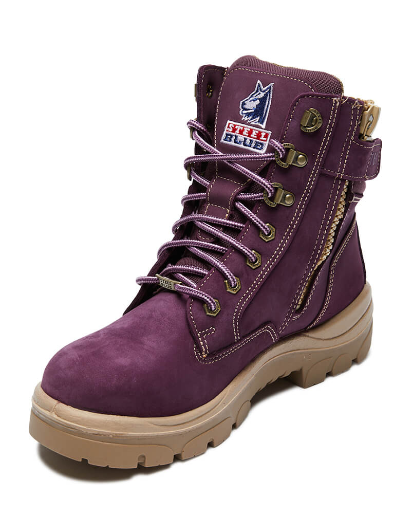 Steel Blue Ladies Southern Cross Lace Up Ankle Boot with Zip