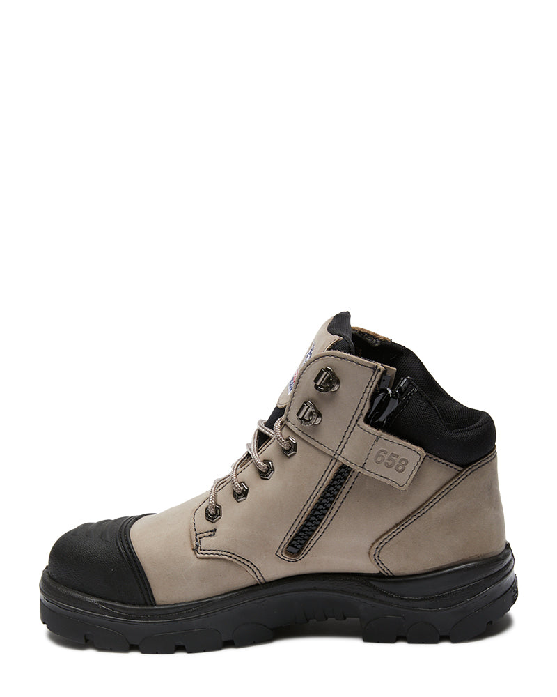 Parkes Zip Scuff Cap Safety Boot - Slate