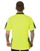 Hi-Vis Galaxy Sublimated Polo - Yellow/Navy