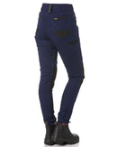 Womens Flex and Move Stretch Cotton Shield Cuff Pants - Navy