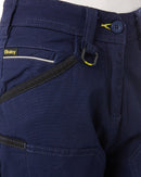 Womens Flex and Move Stretch Cotton Shield Cuff Pants - Navy