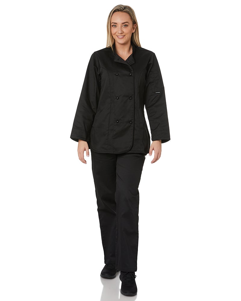 Chef Works Women's Lightweight Slim Chef Pants - Black - Totally Chef Works Women's Lightweight Slim Chef Pants - Black - Totally