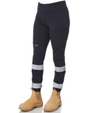 Women's Taped Work Stretch Leggings - Navy