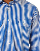 Checked LS Shirt - Blue/White