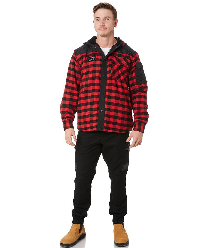 Sequoia Shirt Jacket - Black/Red