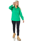 Ladies Closed Front Shirt LS - Emerald