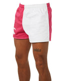 Cotton Harlequin Short - Fuschia/White