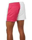 Cotton Harlequin Short - Fuschia/White