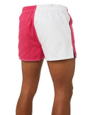 Cotton Harlequin Short - Fuschia/White