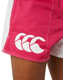 Cotton Harlequin Short - Fuschia/White