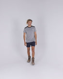 Flex and Move 4-Way Stretch Elastic Waist Short - Navy