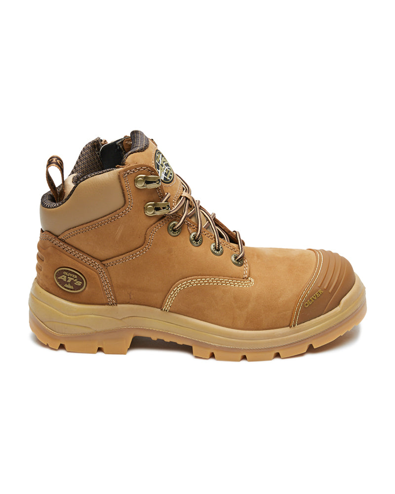 AT 55-350Z Hiker Safety Boot with Zip  - Stone