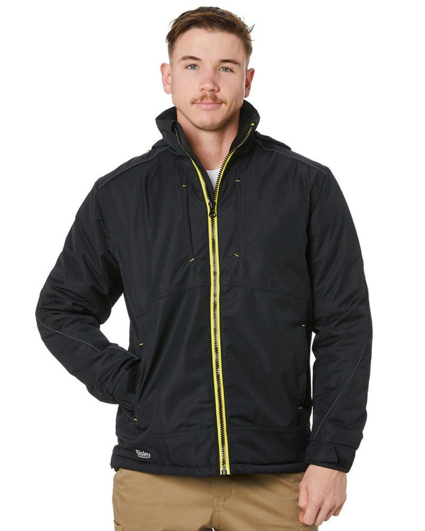 Flex and Move Heavy Duty Wet Weather Dobby Jacket - Black