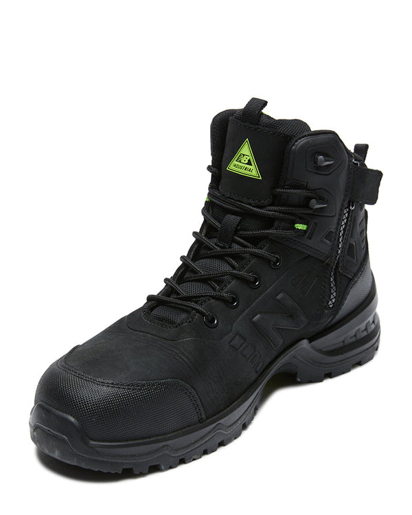 Contour Safety Zip Side Safety Boot 4E - Black