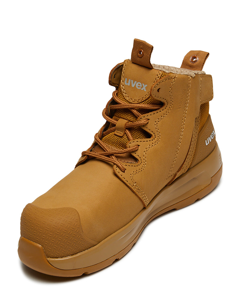 UVEX x-flow zip side safety boot Tan Buy Online - Main Image