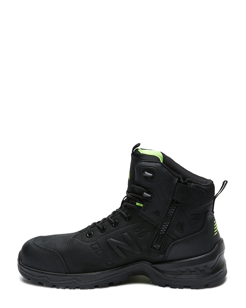 Contour Safety Zip Side Safety Boot 4E - Black