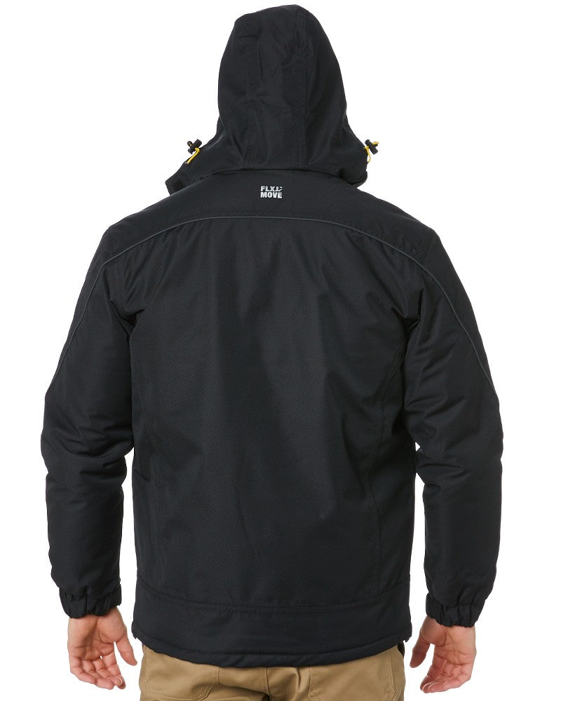 Flex and Move Heavy Duty Wet Weather Dobby Jacket - Black