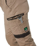 WP-4W Ladies Stretch Cuffed Work Pants - Khaki