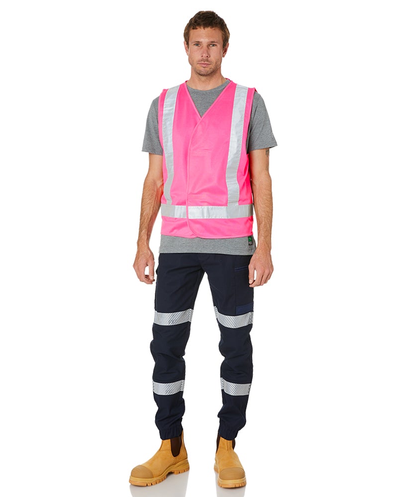 Hi Vis Night Safety Vest - Pink