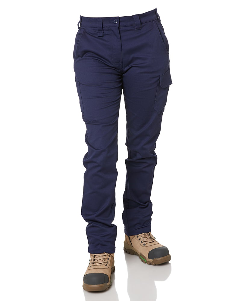 Ladies Basic Stretch Pants - Navy