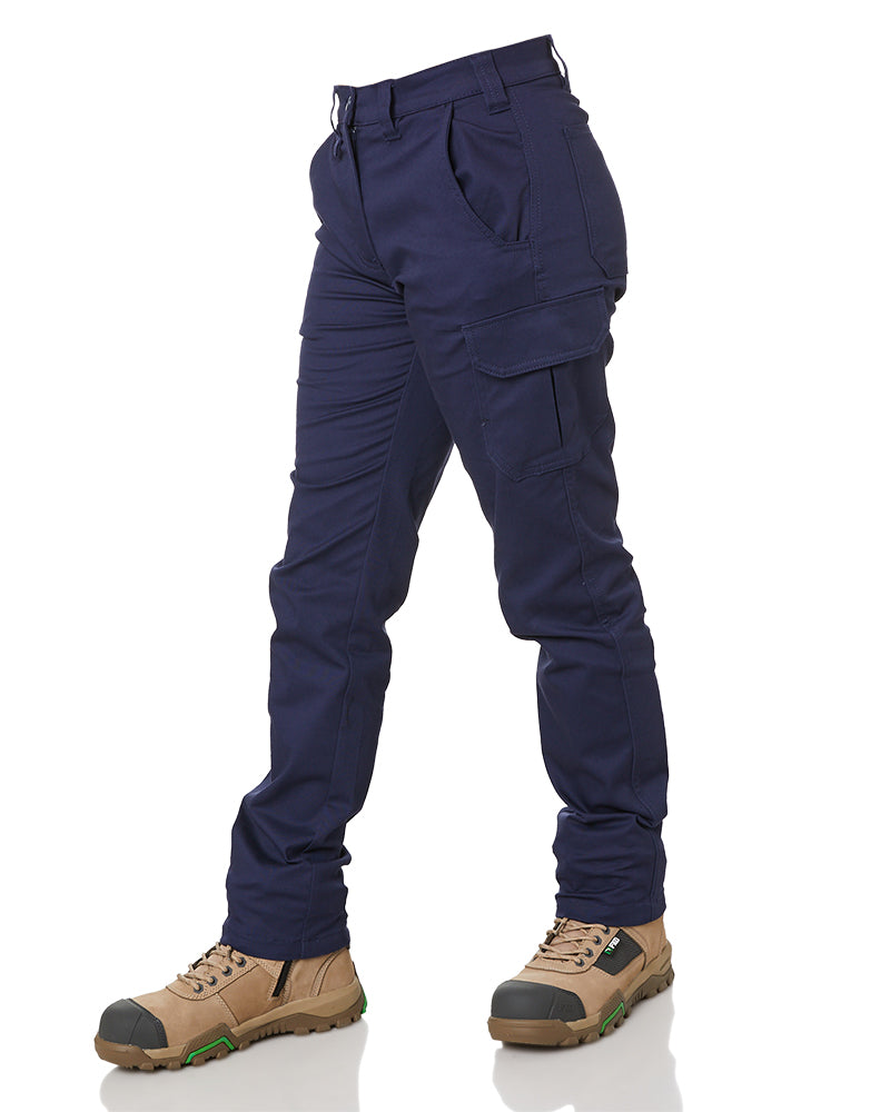 Ladies Basic Stretch Pants - Navy