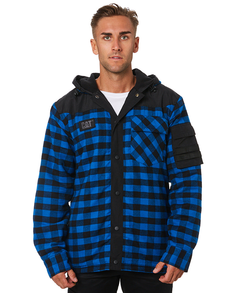 Caterpillar Sequoia Shirt Jacket Blue/Black Buy Online