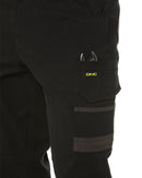 Slim Flex Tradie Cargo Pant - Black