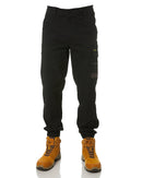 Slim Flex Cuffed Tradie Cargo Pant - Black