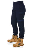 WP-4W Ladies Stretch Cuffed Work Pants - Navy