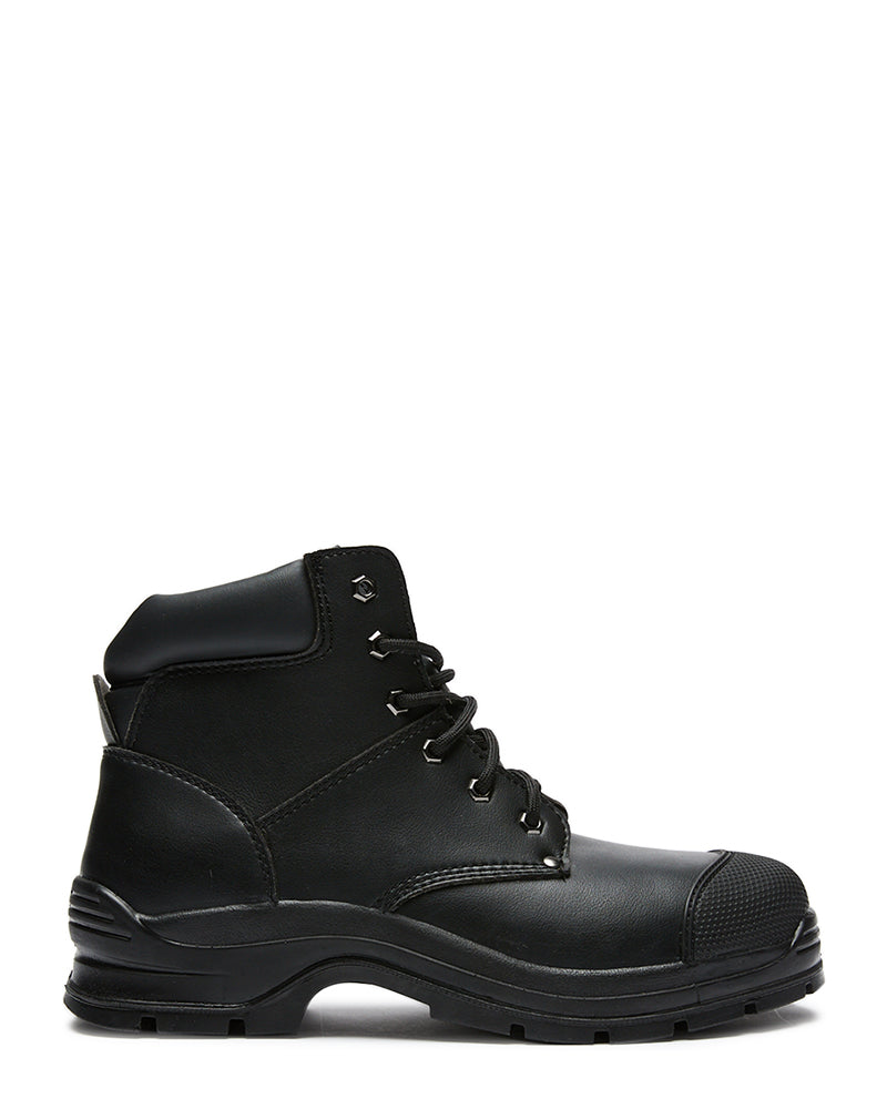 Style 322 Ankle Zip Side Safety Boot - Black