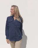 Womens X Airflow Ripstop LS Shirt  - Navy