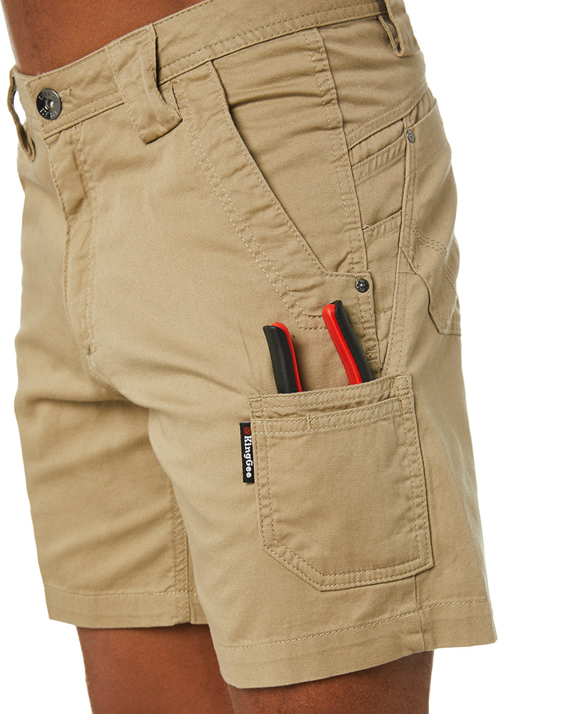 Tradies Short Short - Khaki