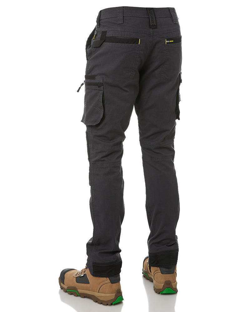 Flex and Move Stretch Utility Zip Cargo Pant - Charcoal