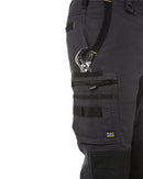 Flex and Move Stretch Utility Zip Cargo Pant - Charcoal