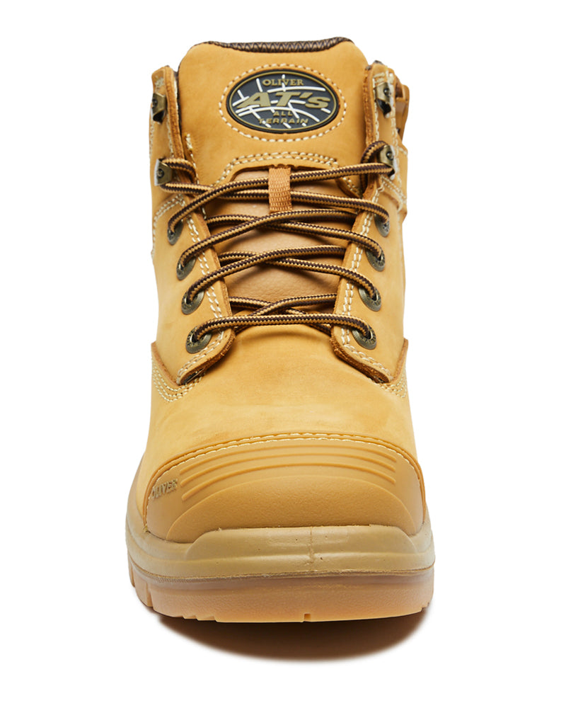 AT 55-330Z Hiker Safety Boot with Zip  - Wheat