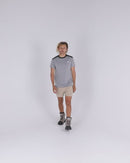 Flex and Move 4-Way Stretch Elastic Waist Short - Stone