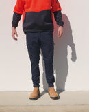 Flex and Move Stretch Cargo Cuffed Pants - Navy