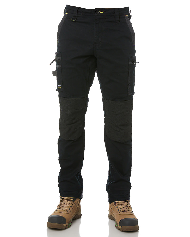 Flex and Move Stretch Utility Zip Cargo Pant - Black